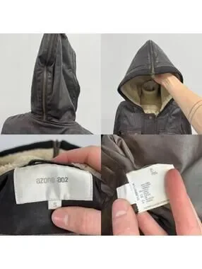 Jackets & Coats | Vintage Azona Ao2 Brown Lamb Nappa Leather Splithood ...